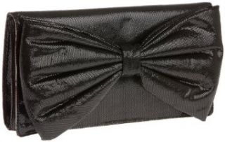 Betsey Johnson Bowlicious Clutch,Black,one size Clothing