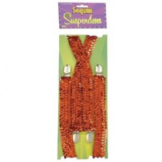 Red Sequin Suspenders Clothing