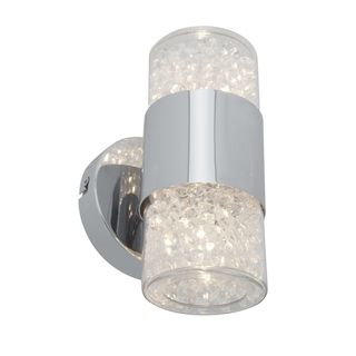 Access Kristal 2 light Chrome Up/Down Wall Sconce