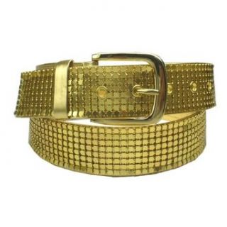 Ladies Metallic Gold Network Belt Clothing