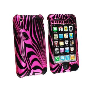 Hot Pink Zebra Face Snap on Case for Apple iPhone 3G/ 3GS