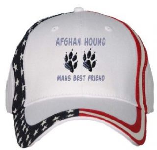 AFGAN TERRIER MANS BEST FRIEND USA Flag Hat / Baseball