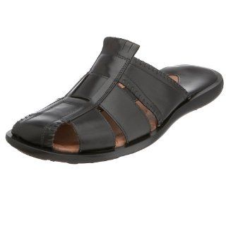 : Bacco Bucci Mens Bettis Fisherman Slip on Sandal,Black,7 M: Shoes
