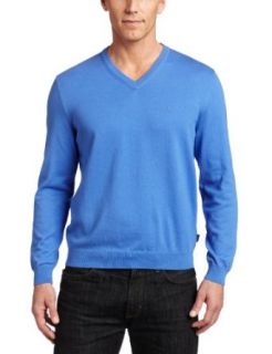 Hugo Boss Mens Barnabas Crispy Sweater, Blue, Small