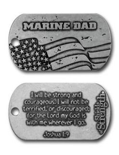 Marine Dad Dog Tag Necklace: Clothing
