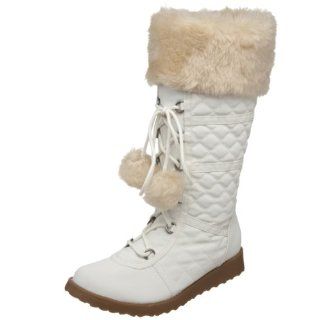  MUDD Womens Faux Fur Invasion Boot,Off White,5 M US: Shoes