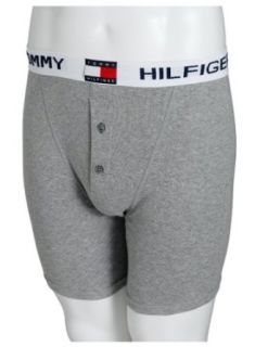 Tommy Hilfiger Mens Buttonfly Brief, Grey Heather, Small