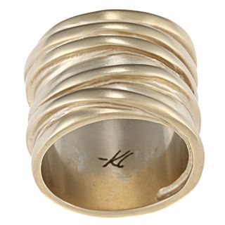 Kenneth Cole Goldtone Wire Look Wide Ring