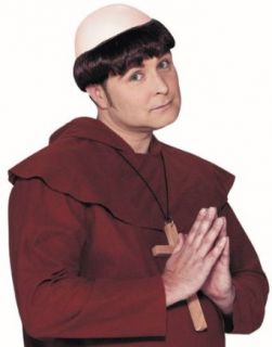 Friar Monk Costume Wig w/ Bald Spot: Clothing