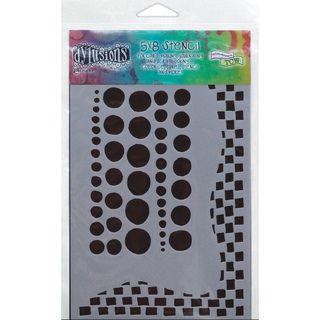 Dyan Reaveleys Dylusions Stencils 5X7 Chequered Dots