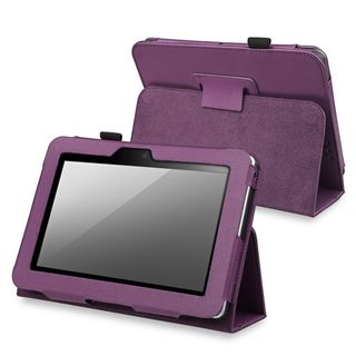 BasAcc Purple Leather Case with Stand for  Kindle Fire HD 7 inch