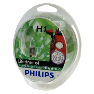 Ampoules Philips H1 LongLife EcoVision 55W   Achat / Vente PHARES