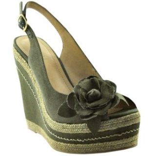 Bakers Womens Aarie Wedge Sandal Green 6.5 Shoes