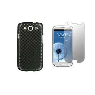 Carbon Fiber Designer Luxury Case and Screen Protector for the Samsung