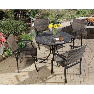Stone Harbor 5 piece Slate Dining Set with Newport Chairs