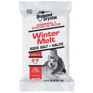 Ice Patrol Rock Salt Deicing Crystals, 50 pound Bag