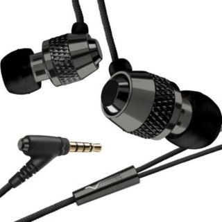 MODA Vibe Original iPhone Gun Metal Black Earbuds