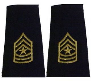 Army Uniform Epaulets   Shoulder Boards E 9 SERGEANT MAJOR