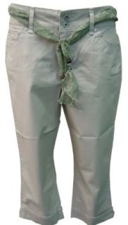 Bandolinoblu Boheme Stretch Capri Pants with Belt (12