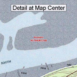 USGS Topographic Quadrangle Map   Hoquiam, Washington
