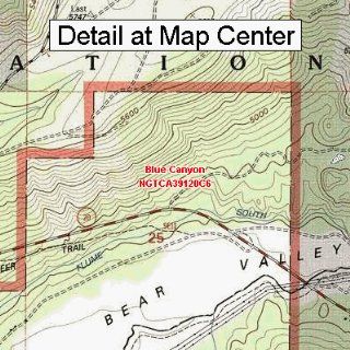 USGS Topographic Quadrangle Map   Blue Canyon, California