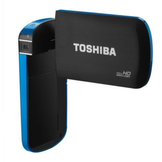 TOSHIBA S40 Caméscope FULL HD Ultra fin   Bleu   Achat / Vente