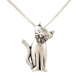 Silvermoon Sterling Silver Cat Necklace