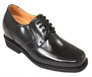 Height Increasing Elevator Shoes(Black Square Toe Dress Shoes) Shoes
