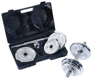 Weider 40 lb. Chrome Dumbbell Set with Plastic Carry Case