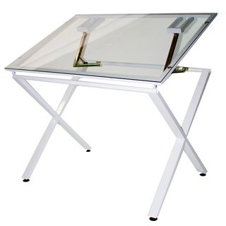 Martin X Factor Drawing and Hobby Glass Top Table