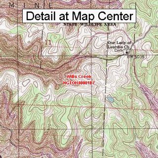 USGS Topographic Quadrangle Map   Wills Creek, Ohio