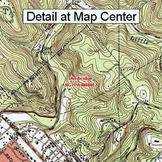 USGS Topographic Quadrangle Map   Ambridge, Pennsylvania