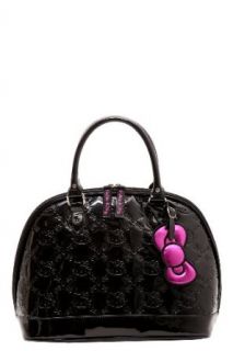 Loungefly   Hello Kitty Black Patent Embossed Bag