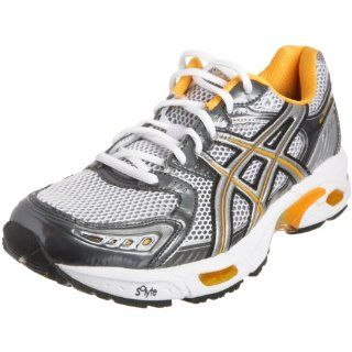 2E) Running Shoe White/Silver/Radiant Orange T9A4N0 Shoes