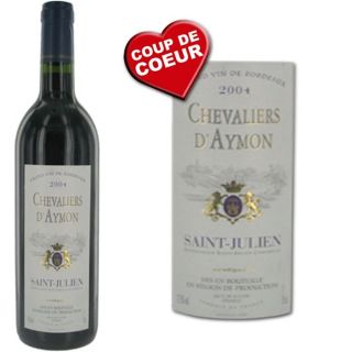 Chevalier dAymon   AOC Saint Julien   Millésime 2004   Vin rouge