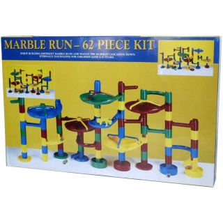 Plastic 62 piece Marble Run Kit