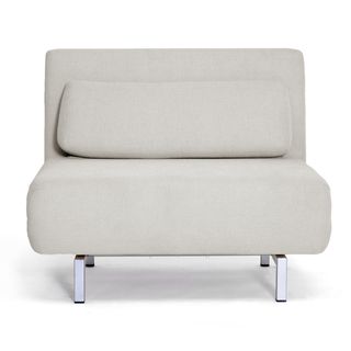 Jolene Cream Fabric Convertible Chair/ Day Bed