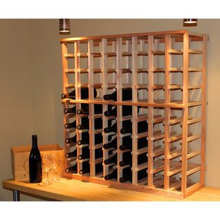 Architectural Elements Redwood 72 bottle Wine Rack