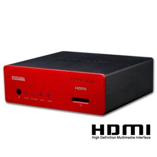 Peekton Peekbox 44 HDMI Red/Black   Achat / Vente LECTEUR MULTIMEDIA