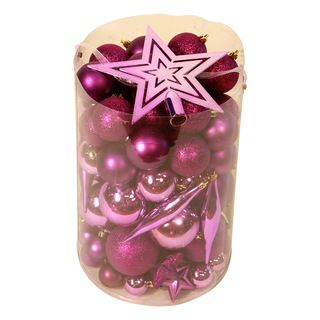 Purple 100 piece Christmas Ornament Kit