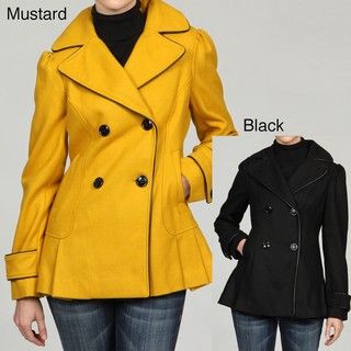 Steve Madden Womens Double breasted Peacoat