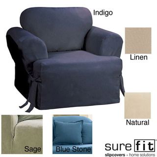 Sure Fit Cotton Classic T cushion Chair Slipcover