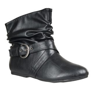 Riverberry Womens Tinker Strappy detail Slouch Bootie