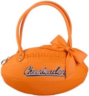 Football Cheerleader Handbag   Orange and Navy Blue