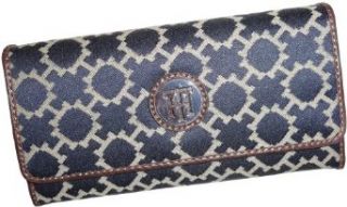 Womens Tommy Hilfiger Continental Checkbook Wallet (Navy