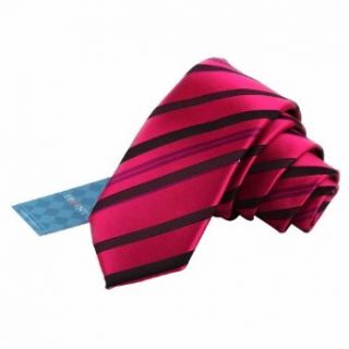 Red Skinny Tie Fashion Lowest Rose Stripes Skinny Tie By