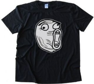 LOL Rage Comic Face Tee Shirt Gildan Softstyle: Clothing