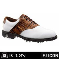  FootJoy Mens Icon Saddle Golf Shoe Closeouts
