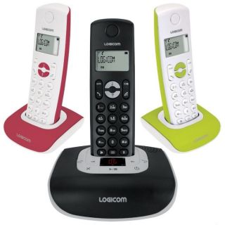 LOGICOM NOVA 553 Noir, Rouge, Vert   Achat / Vente TELEPHONE FIXE