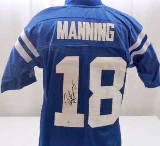 Peyton Manning Signed Jersey   Blue Colts   Autographed